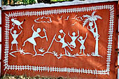 Orissa Koraput district - Wall paintings in a village close Koraput. 