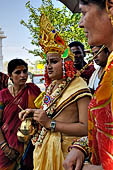 Orissa - Koraput. The temple of Jagannath, the sacred thread ceremonial for the young boy becoming an adult Brahmin. 