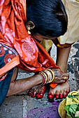 Orissa - Koraput. The temple of Jagannath, the sacred thread ceremonial for the young boy becoming an adult Brahmin. 