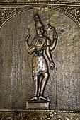 Orissa - Jagannath temple at Koraput. Decoration detail of the doors.