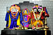 Orissa - Jagannath temple at Koraput. The Holy Jagannath triad.