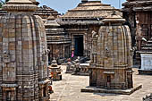 Orissa - Bhubaneswar, Lingaraj Temple. The other shrines of the temple compound. 