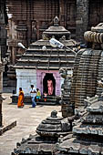 Orissa - Bhubaneswar, Lingaraj Temple. The other shrines of the temple compound. 