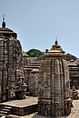 Orissa - Bhubaneswar, Lingaraj Temple. The other shrines of the temple compound. 