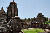 Orissa - Bhubaneswar, Lingaraj Temple. General view of the temple compound. 