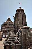 Orissa - Bhubaneswar, Lingaraj Temple. General view of the temple compound. 