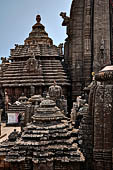 Orissa - Bhubaneswar, Lingaraj Temple. The jagamohana. 