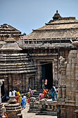 Orissa - Bhubaneswar, Lingaraj Temple. The other shrines of the temple compound. 