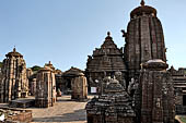 Orissa - Bhubaneswar, Lingaraj Temple. General view of the temple compound. 