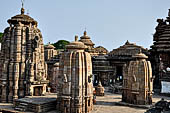 Orissa - Bhubaneswar, Lingaraj Temple. The other shrines  of the temple compound. 