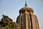 Orissa - Bhubaneswar, Lingaraj Temple. The immense 45 metres deul. 