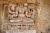 Orissa - Bhubaneshwar. Mukteswara temple, panels of  auxiliary shrines. 