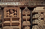 Orissa - Bhubaneshwar. Mukteswara temple, decoration of the jagamohan. 