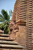 Orissa - Bhubaneshwar. Mukteswara temple, large bho motif of the deul. 