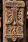 Orissa - Bhubaneshwar. Mukteswara temple, decoration of the jagamohan. 