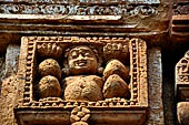 Orissa - Bhubaneshwar. Mukteswara temple, decoration of the jagamohan. 