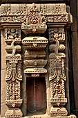 Orissa - Bhubaneshwar. Mukteswara temple, decoration of the jagamohan. 