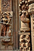 Orissa - Bhubaneshwar. Mukteswara temple, decoration of the jagamohan. 