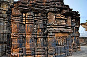 Orissa - Bhubaneswar. Temples clustered around the Papanashini Kund, the jagmohana of Maitresvara (?) Temple. 