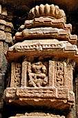 Orissa - Bhubaneswar. Temples around the Papanashini Kund, decoration with miniature shrine. 