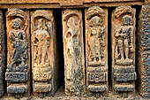 Orissa - Bhubaneswar. Temples around the Papanashini Kund, Maitresvara (?) Temple, detail of the latticed window of the jagmohana. 