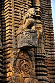 Orissa - Bhubaneswar. Temples around the Papanashini Kund. Isanesvara (?) Temple, bho mothif of the deul. 