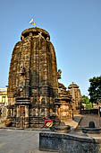Orissa - Bhubaneswar. Temple nearby the Papanasini Kund. The deul.