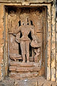 Orissa - Bhubaneswar. Temple nearby the Papanasini Kund. Kartikeya panel. 