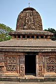 Orissa - Bhubaneswar. Parsurameswar Temple, the western doorway of the jagamohan. 