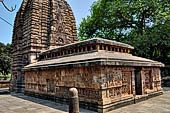 Orissa - Bhubaneswar. Parsurameswar Temple, general view with the 'sahasralingam' in the foreground. 