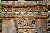 Orissa - Bhubaneswar. Parsurameswar Temple, decoration detail of the lateral niche of the deul. 