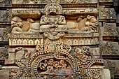 Orissa - Bhubaneswar. Parsurameswar Temple, decoration of the niche of the deul. 