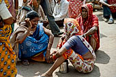 Orissa - Puri, the Grand road, the main street of Puri. Lined with bazaars and stalls the road is is usually jammed with pilgrims.