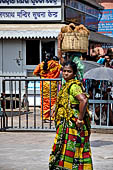 Orissa - Puri, the Grand road, the main street of Puri. Lined with bazaars and stalls the road is is usually jammed with pilgrims. 