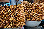 Orissa - Puri, Orissa - Puri, the Grand road, the main street of Puri. Tea stalls with oily sweets swarming with flies. 