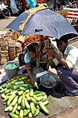 Orissa - Puri, the Grand road, the main street of Puri. Lined with bazaars and stalls the road is is usually jammed with pilgrims. 