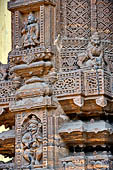 Orissa - Puri, sculptures of a temple entrance found along the road leading to the beach. 