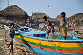 Orissa - Puri, the fishing village. 