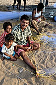 Orissa - Puri, the fishing village. 