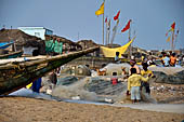 Orissa - Puri, the fishing village. 