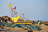 Orissa - Puri, the fishing village. 