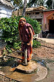 Orissa - Life scene taken in the village of Raghurajpur. 