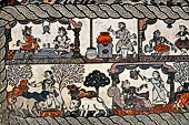 Orissa - Raghurajpur. Murals. 