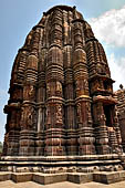 Orissa - Bhubaneswar. Rajarani temple, the spectacularly elaborate deul is a shikhara-cluster, a type seen at Khajuraho