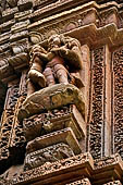 Orissa - Bhubaneswar. Rajarani temple, amorous couple. 