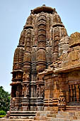 Orissa - Bhubaneswar. Rajarani temple, the spectacularly elaborate deul is a shikhara-cluster, a type seen at Khajuraho.