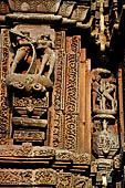 Orissa - Bhubaneswar. Rajarani temple, sculptural decorations of the deul.