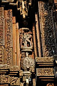 Orissa - Bhubaneswar. Rajarani temple, sculptural decorations of the deul.