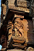 Orissa - Bhubaneswar. Rajarani temple, double 'virala' at temple corners.