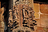 Orissa - Bhubaneswar. Rajarani temple, sculptural decorations of the deul.